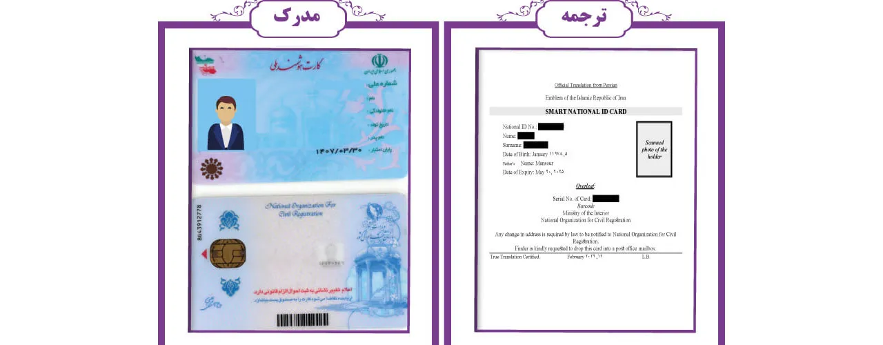اهمیت ترجمه رسمی کارت ملی